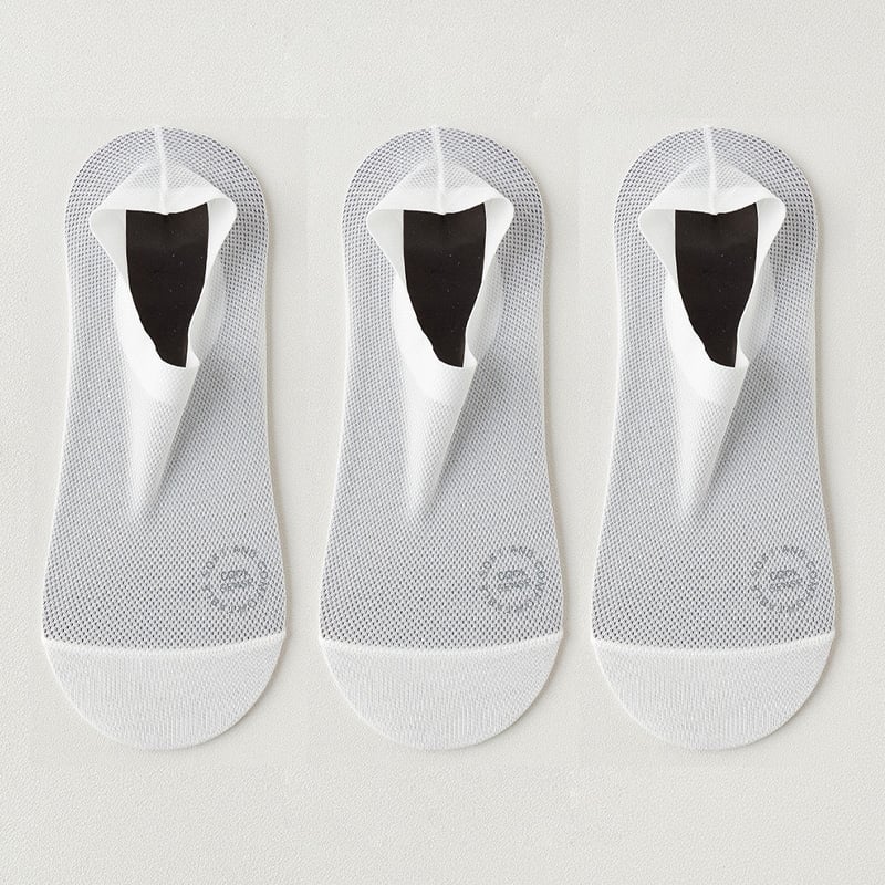 🔥 3-Pair Invisible Grip Socks Pack 🧦 – 2026 Breathable Low-Cut Anti-Slip Sweat-Absorbing Design