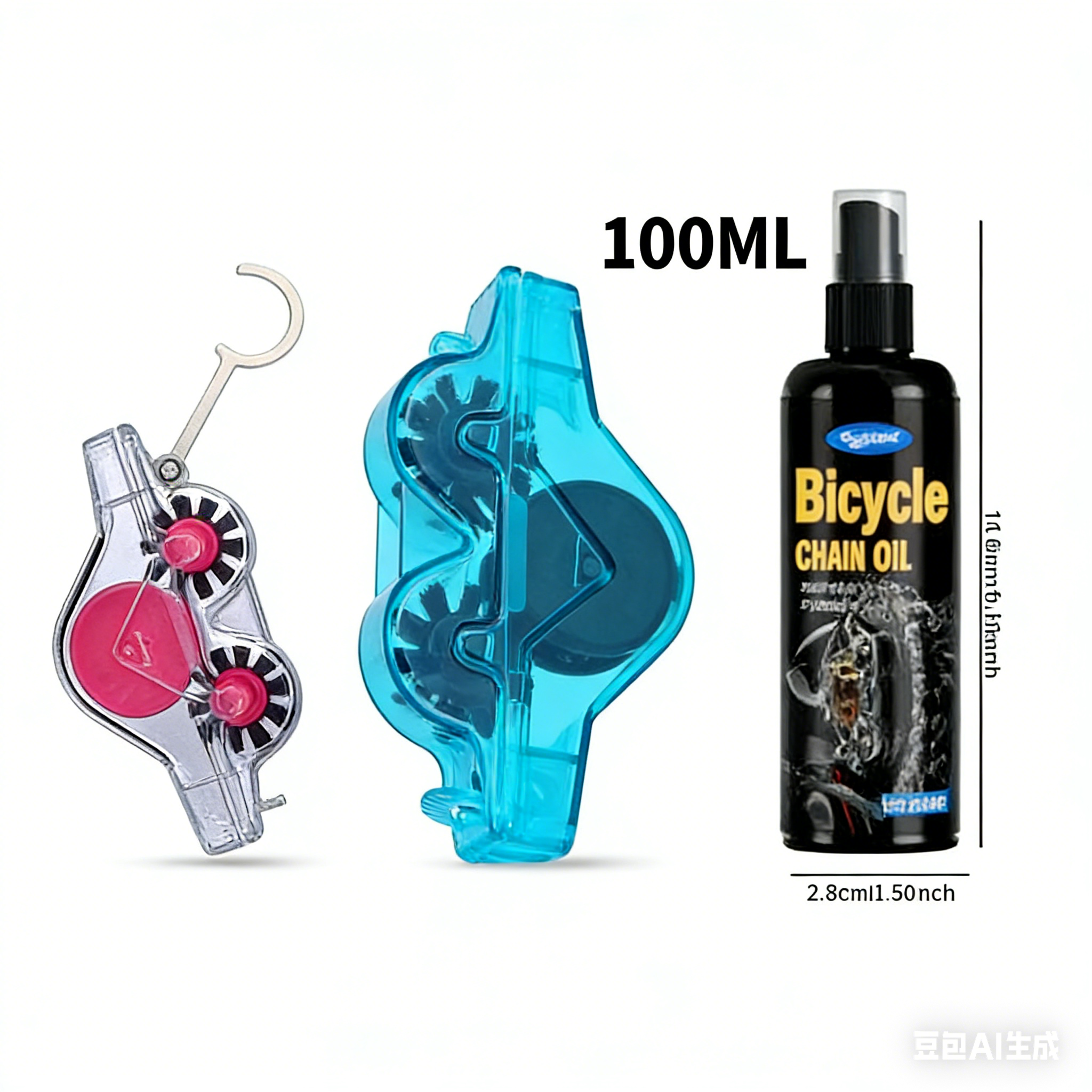 🚴‍♀️ Fietskettingreiniger - Dieptereinigingsset met ingebouwde herbruikbare borstelkop 🔧💦