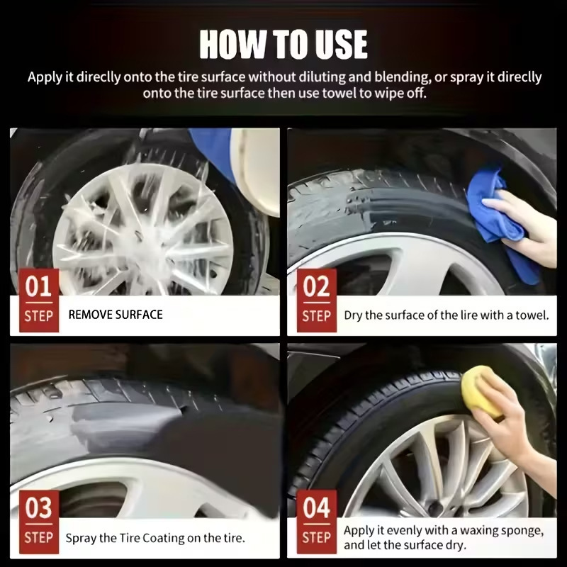 🚗LAST DAY BUY 1 GET 1 FREE! ✨ Car Tire & Plastic Trim Renewal Paste – Restores Shine, Prevents Cracking & Easy Application ✨