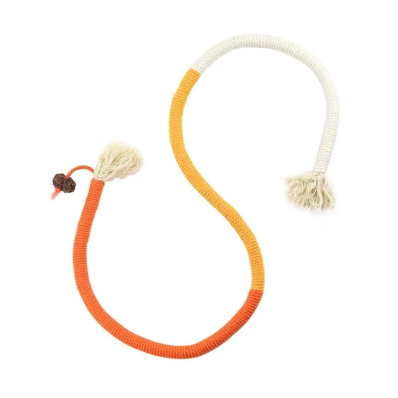 Catnip Chew Rope Toy - Natural, Safe Tooth Cleaner for Indoor Kittens