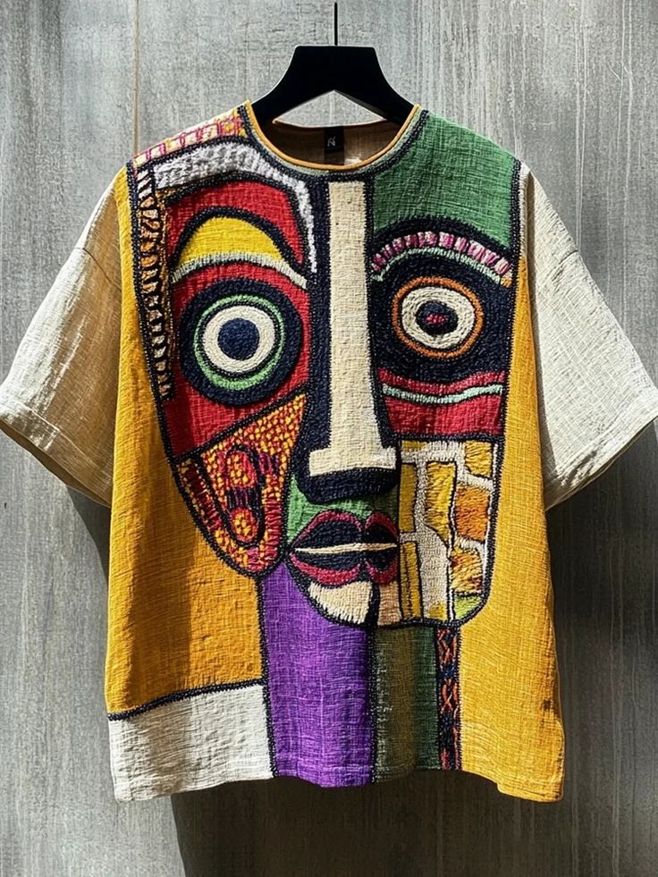 Men's Mystery Of The Brazilian Carnival Print Casual T-Shirt