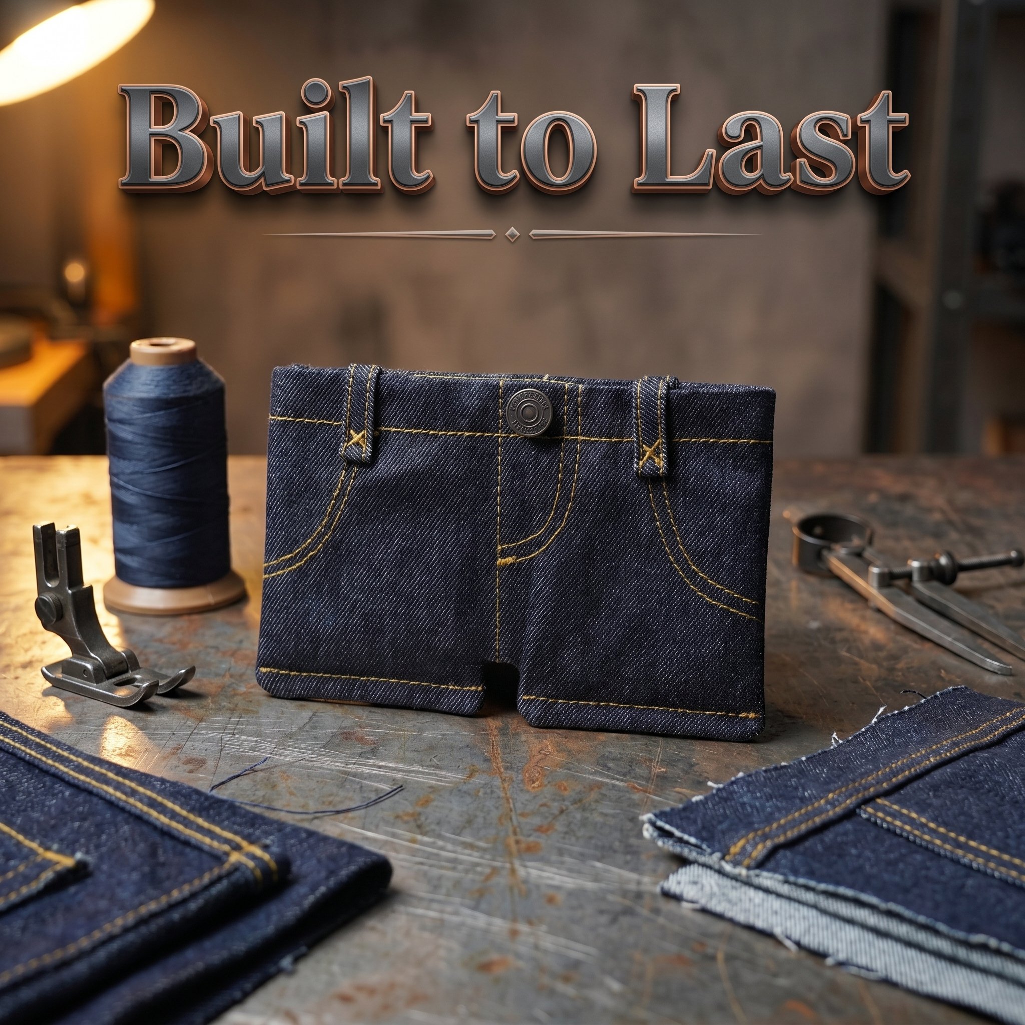 🔥Last Day 49% OFF - 🧵 My Handcrafted Denim Wallet
