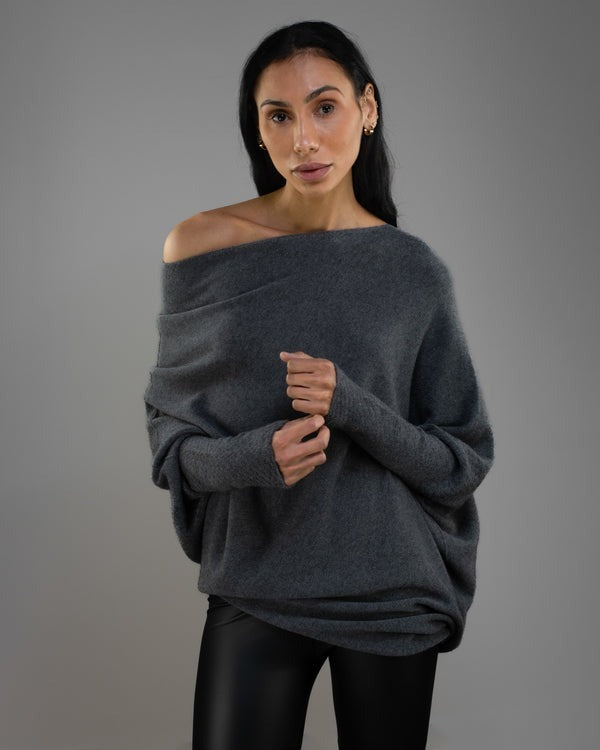 Asymmetric Draped Jumper