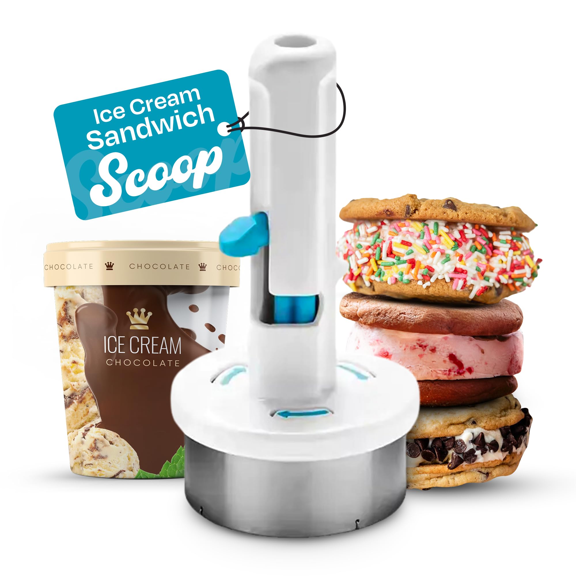 🔥Last Day 50% OFF - Easy Release Sandwich Ice Cream Cookie Scoop