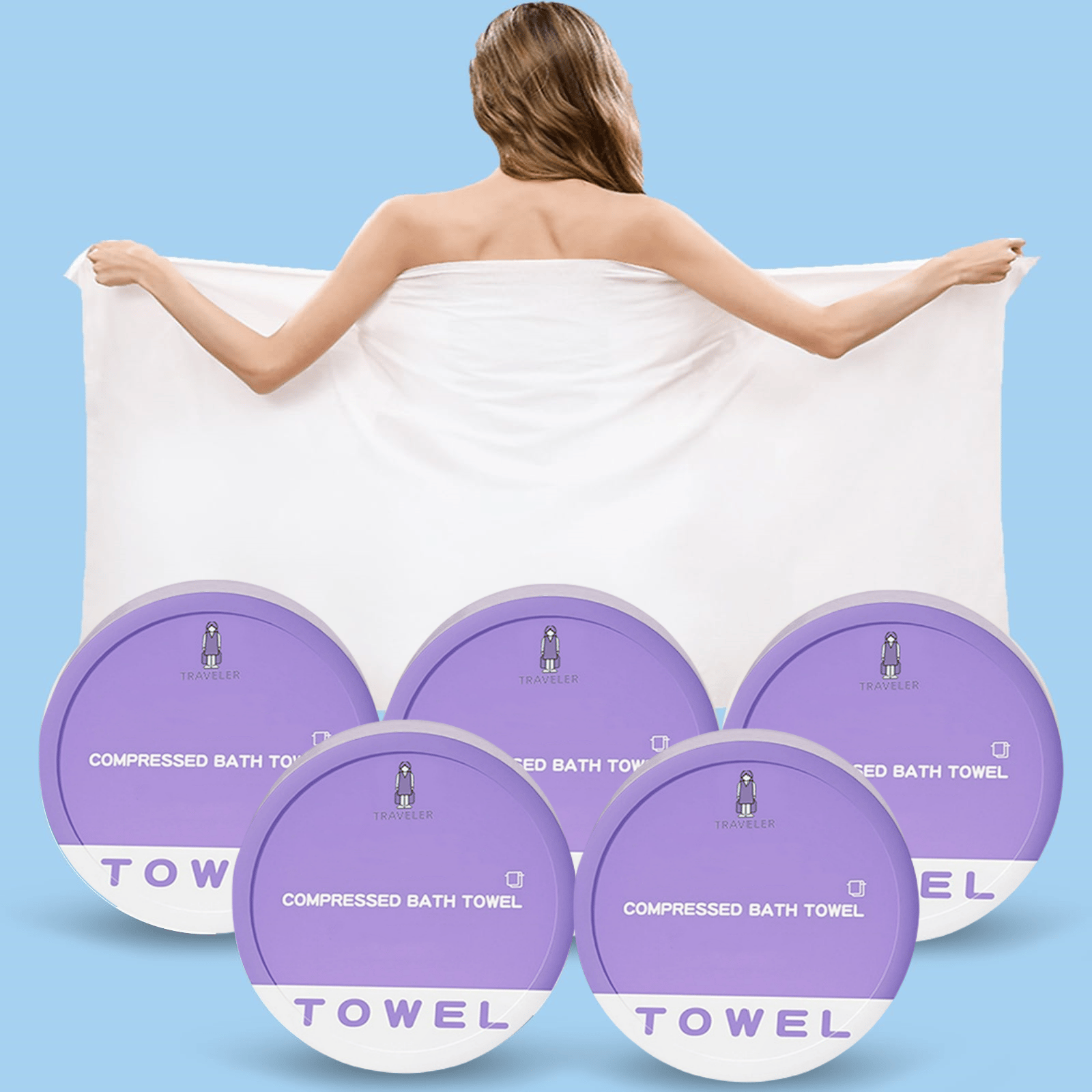 Travel Compressed Bath Towel