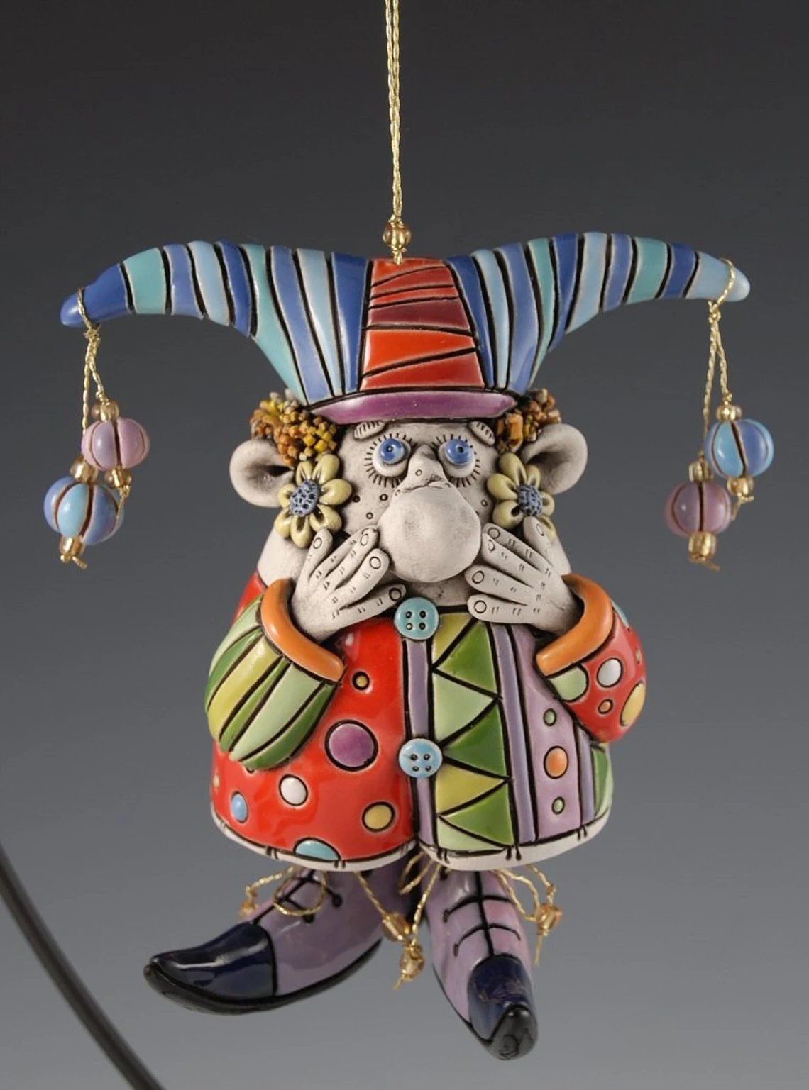 ONCANDFORAL🔥Last Day 70% OFF 🌈Colorful Jester Bell Ornaments