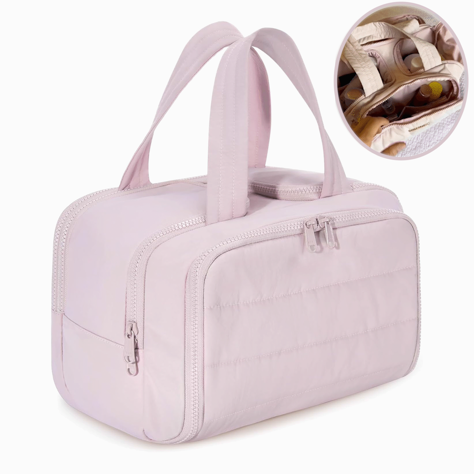 🔥LAST DAY 49% OFF - Large Wide-open Travel Makeup Bag
