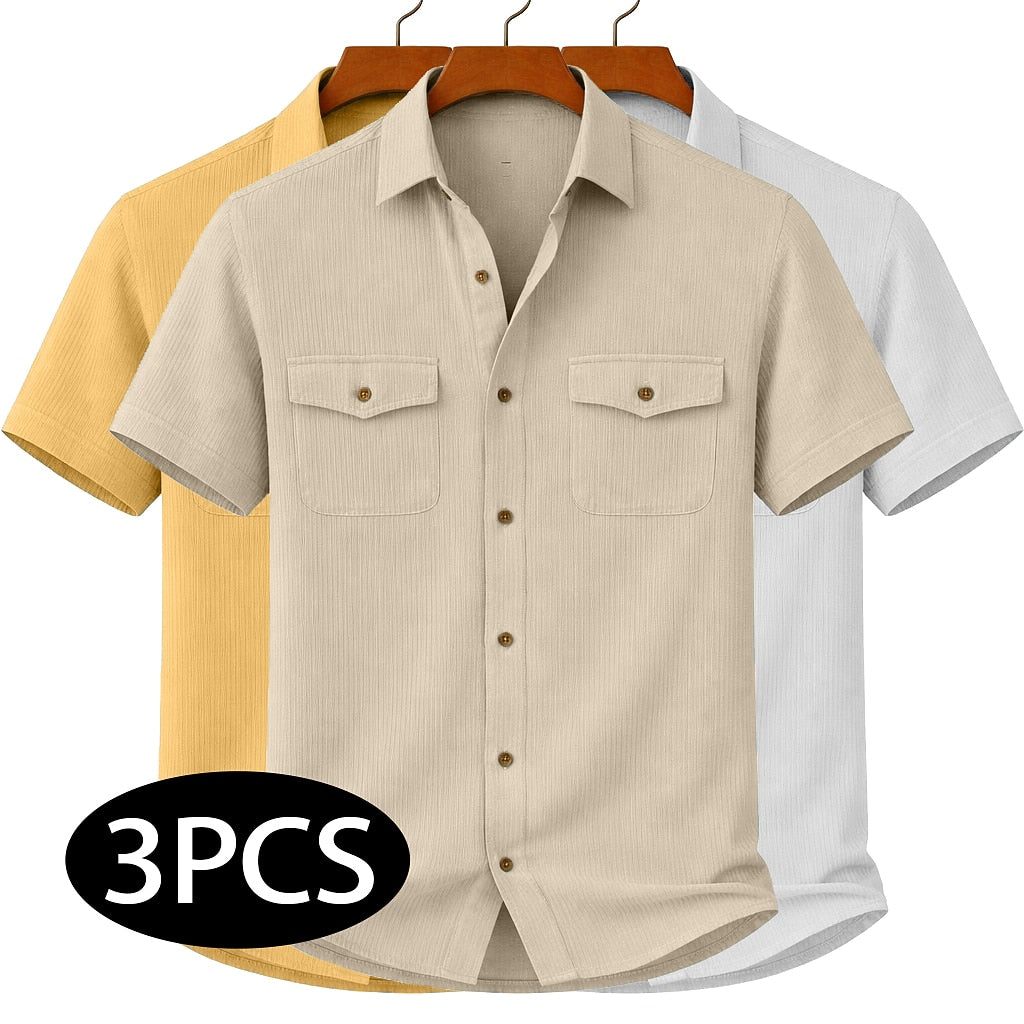3-Pack Men's Corduroy Work Shirts