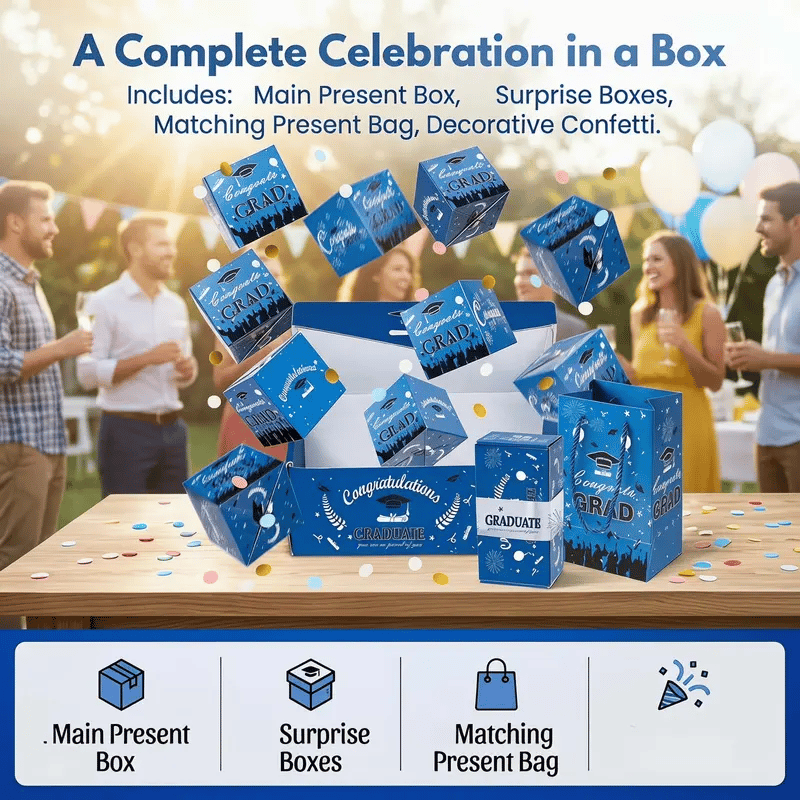 🎓 Make Their 2026 Graduation Unforgettable – The Ultimate Surprise Pop-Up Gift Box! 🎓