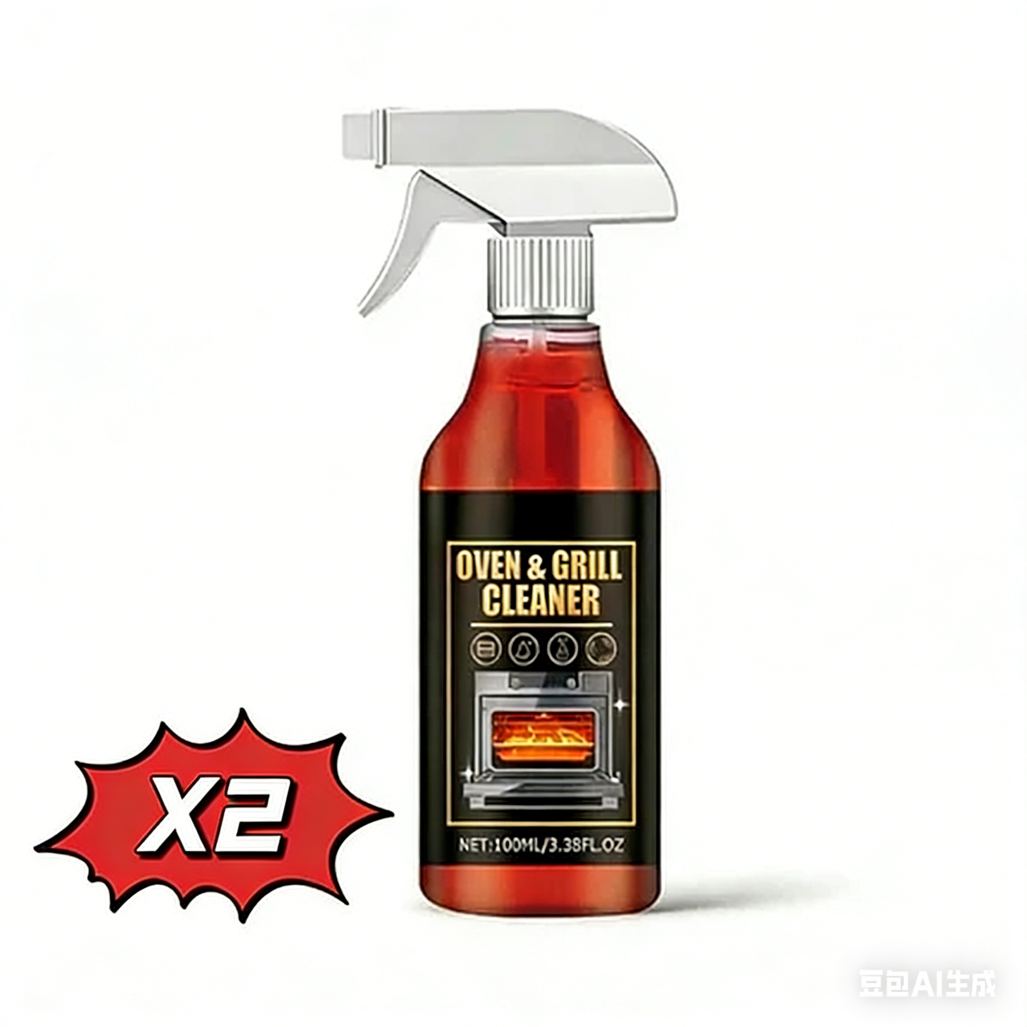 🏆Final 3 hours- BUY 1 GET 1 FREE!!⚡Oven & Grill Cleaner Spray✨