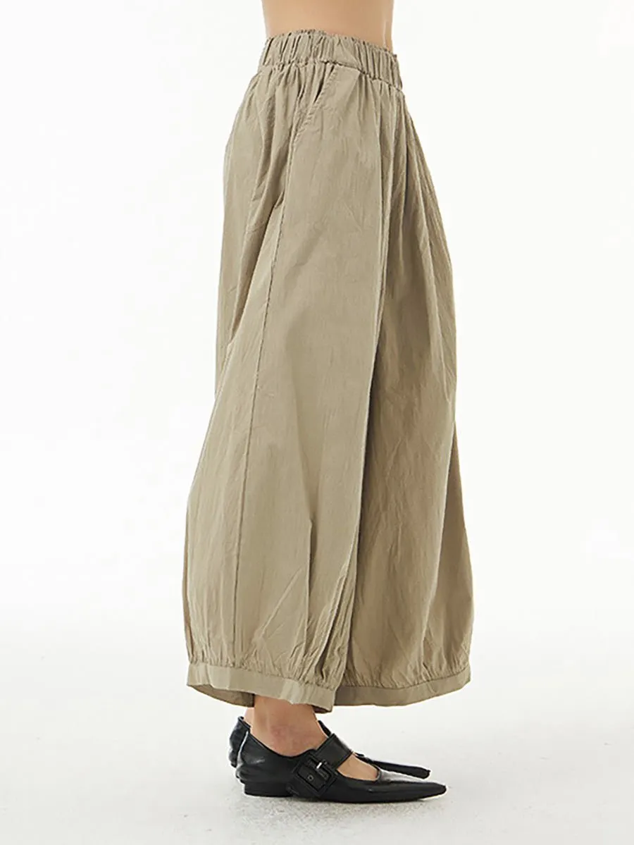 Women's Cotton Linen Loose Wide Leg Pants