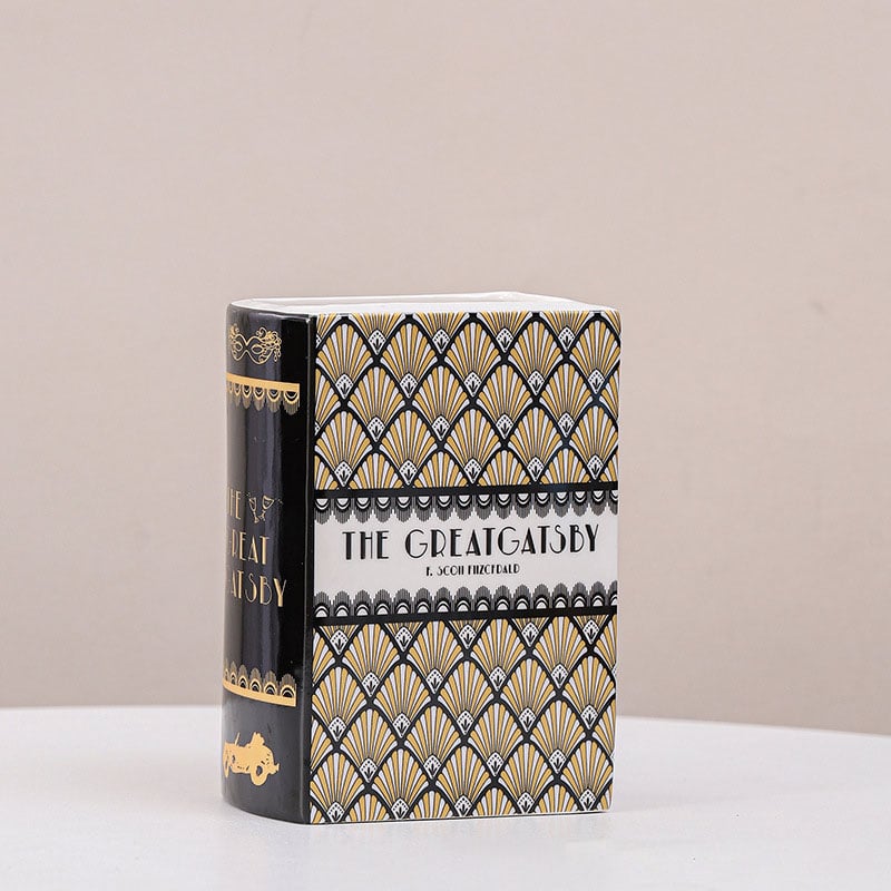 🔥LAST DAY 50% OFF - 📚 The Secret Garden Book-Shaped Ceramic Vase
