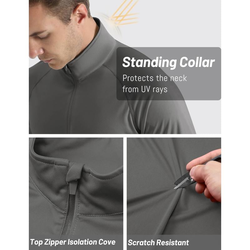 🎁Last Day Promotion 49% OFF-🔥Men's 1/4 Zip Shirt UPF 50+ Quick Dry Lightweight Long Sleeve