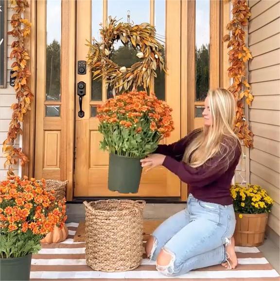 Economicalk🍁Fall Artificial Flowers for Outdoors