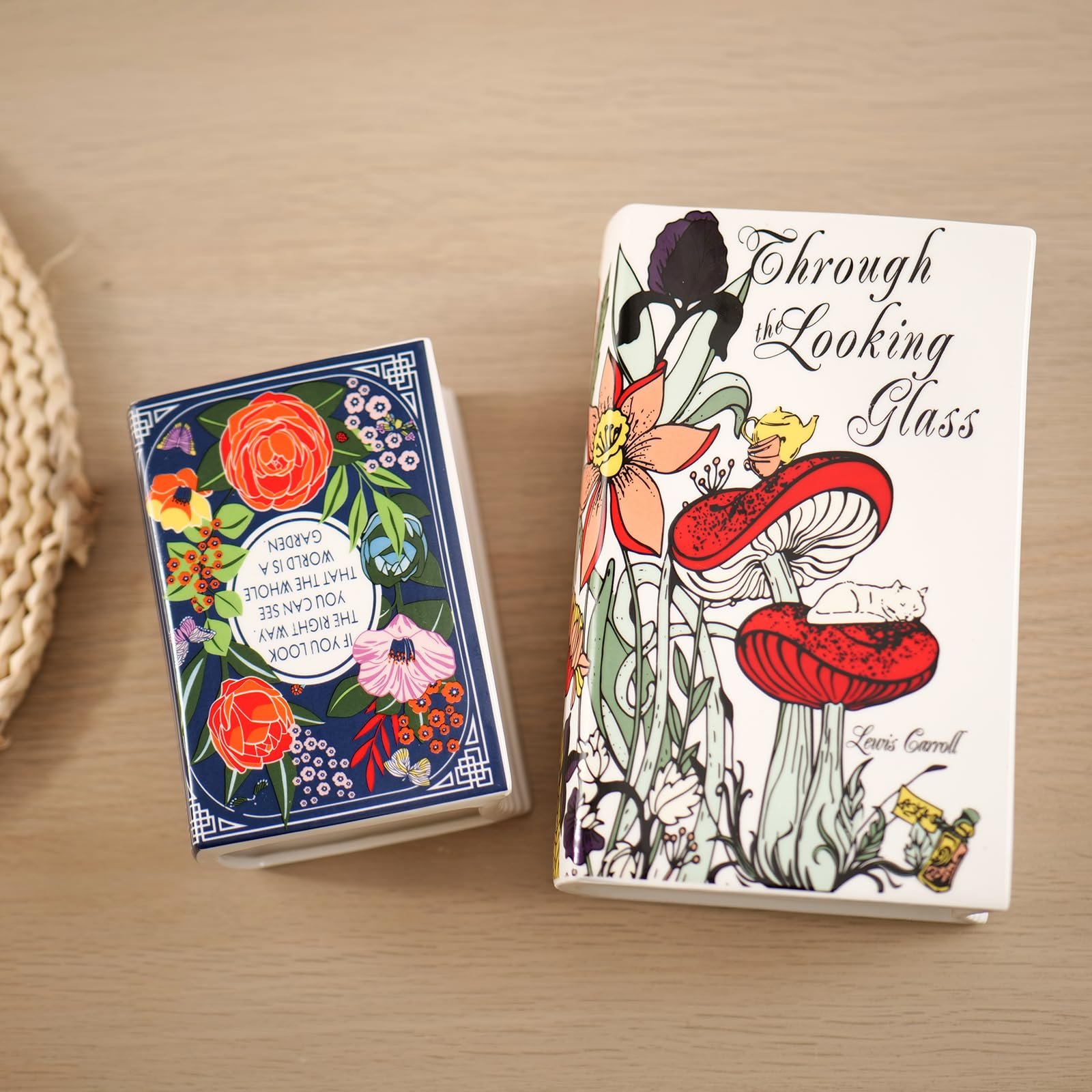 🔥LAST DAY 50% OFF - 📚 The Secret Garden Book-Shaped Ceramic Vase