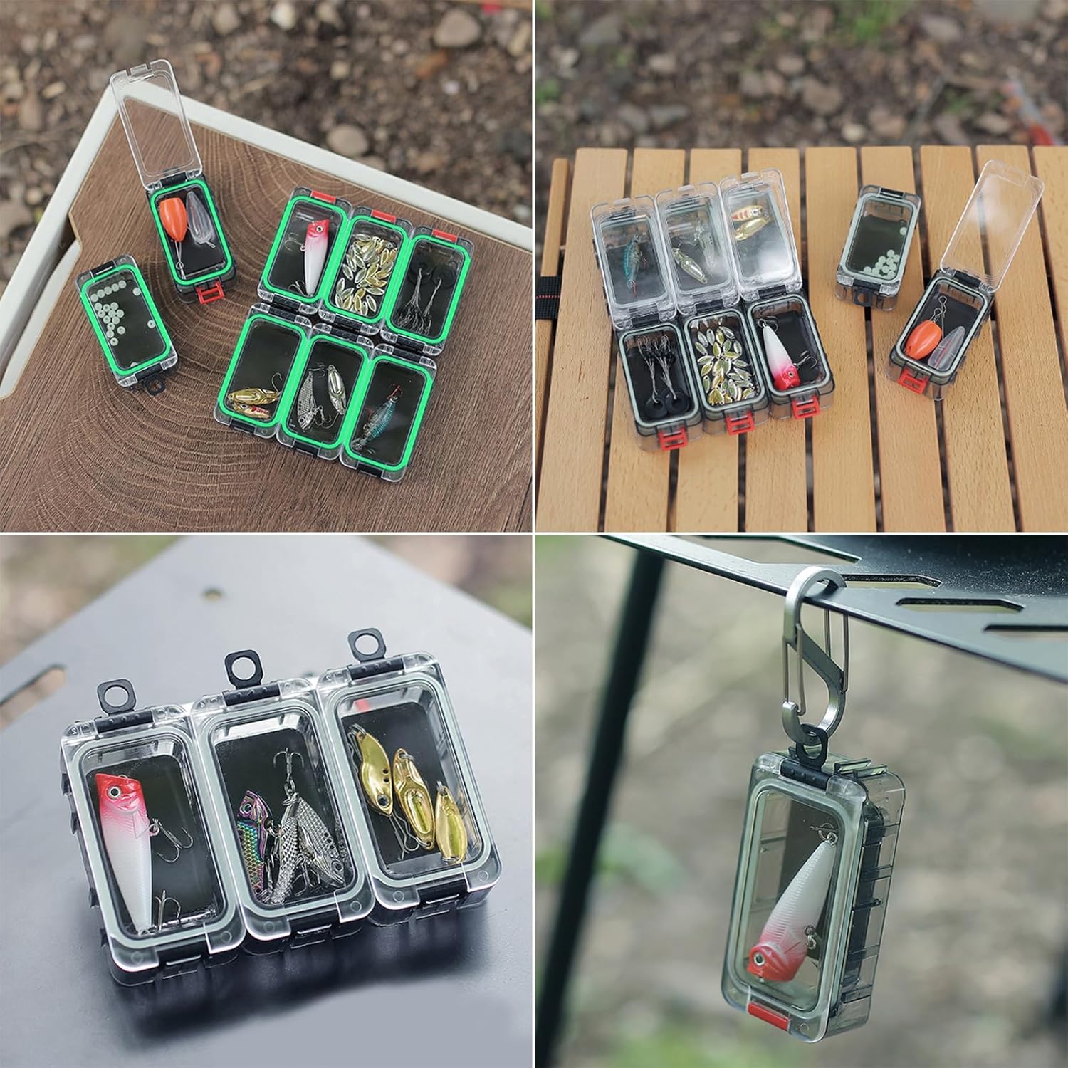 Magnetic fish hook storage cube