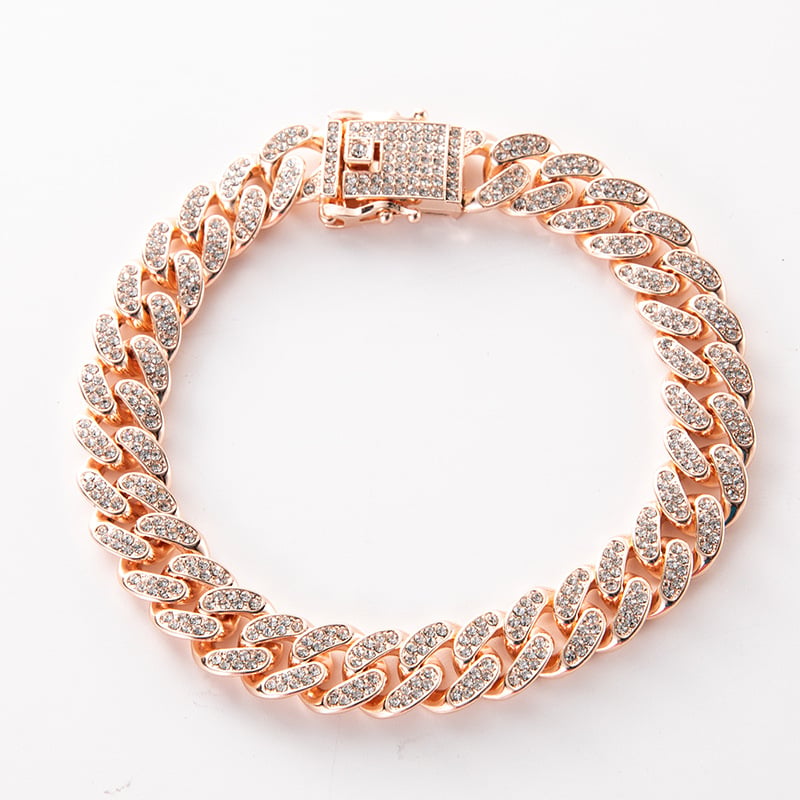 🔥Dog Chain Collar Dog Necklace Diamond Cuban Link Dog Collar