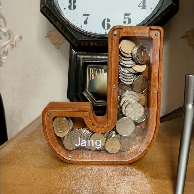 Large Wooden Kids Letter Piggy Bank | Best Christmas Gift🎁