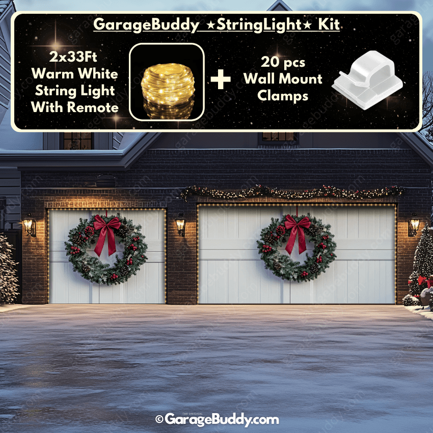 Garage Buddy | Christmas Wreath | Christmas Garage Door Cover