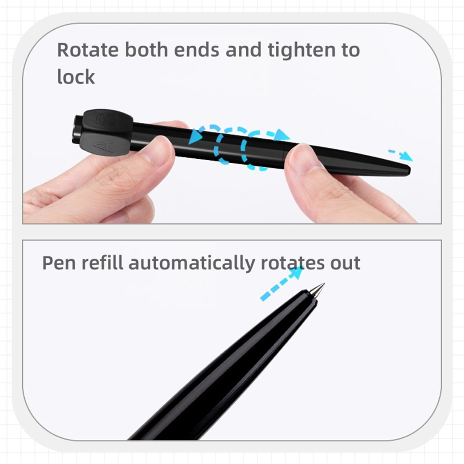ABCD Rotation Answer Black Gel Pen🤩