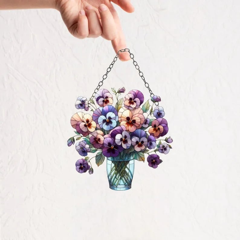 🔥LAST DAY 50% OFF - 💐 Art Flower Basket Pendant 🏡