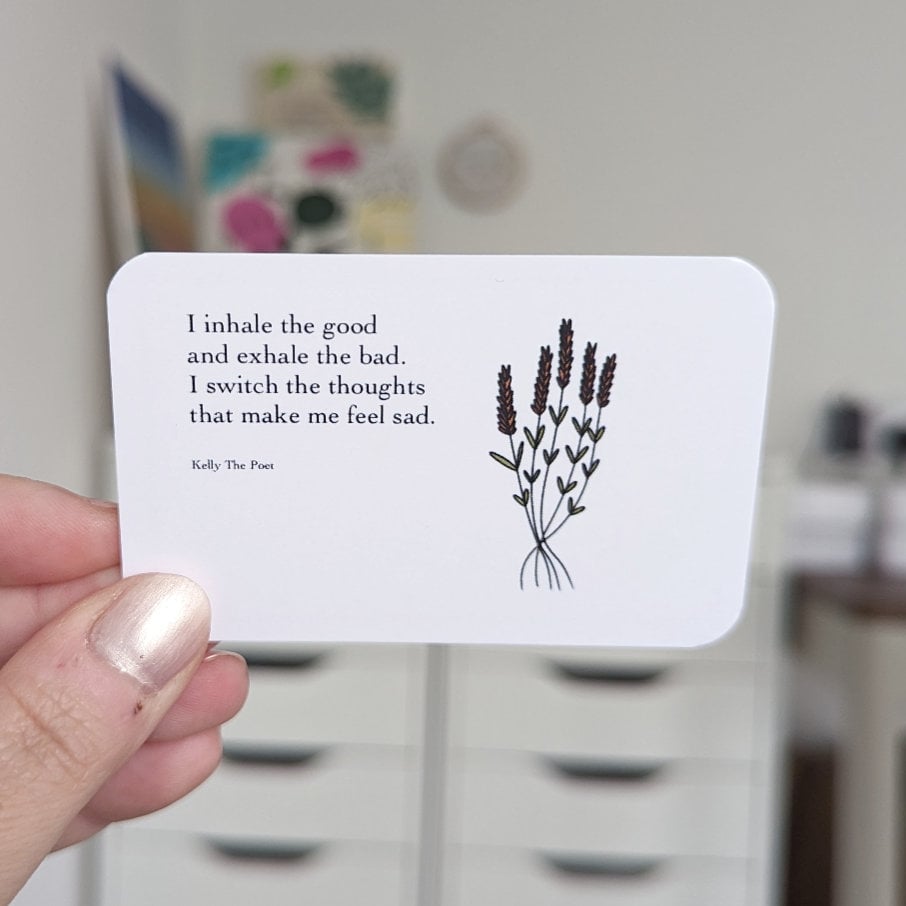 DJIWJDCDA Anxiety Affirmations Card Pack - Positive Quotes