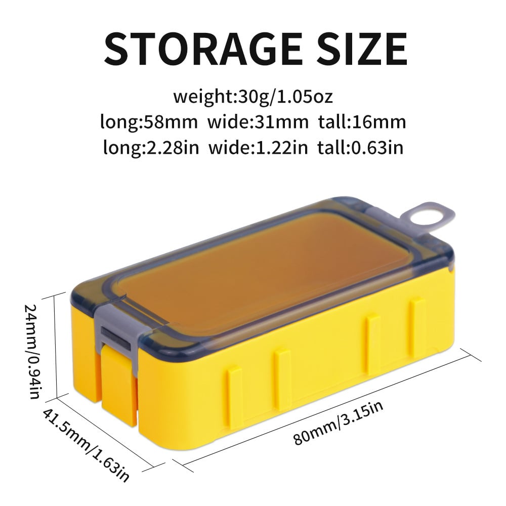 Magnetic fish hook storage cube