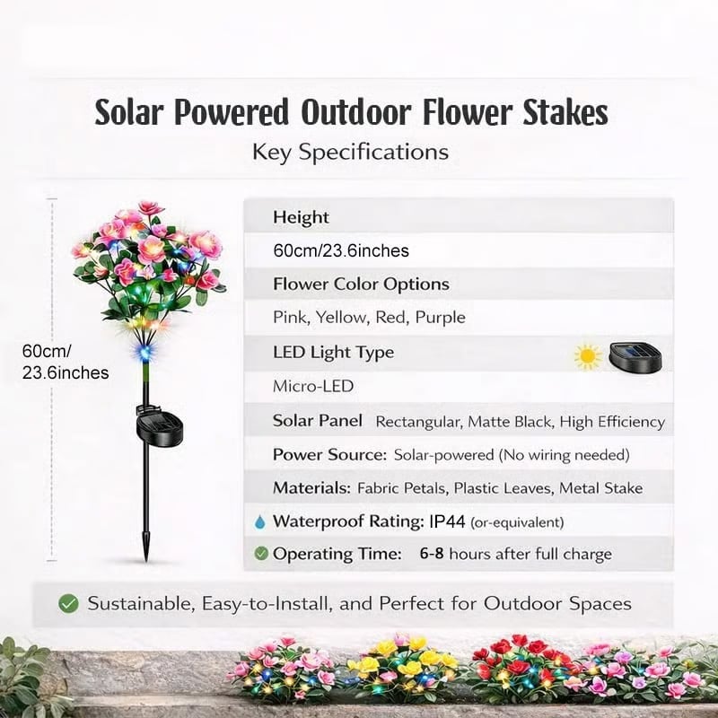 🌸Flash Sale✨Buy 1 Get 1 Free-LED Solar Flower Lights Azalea