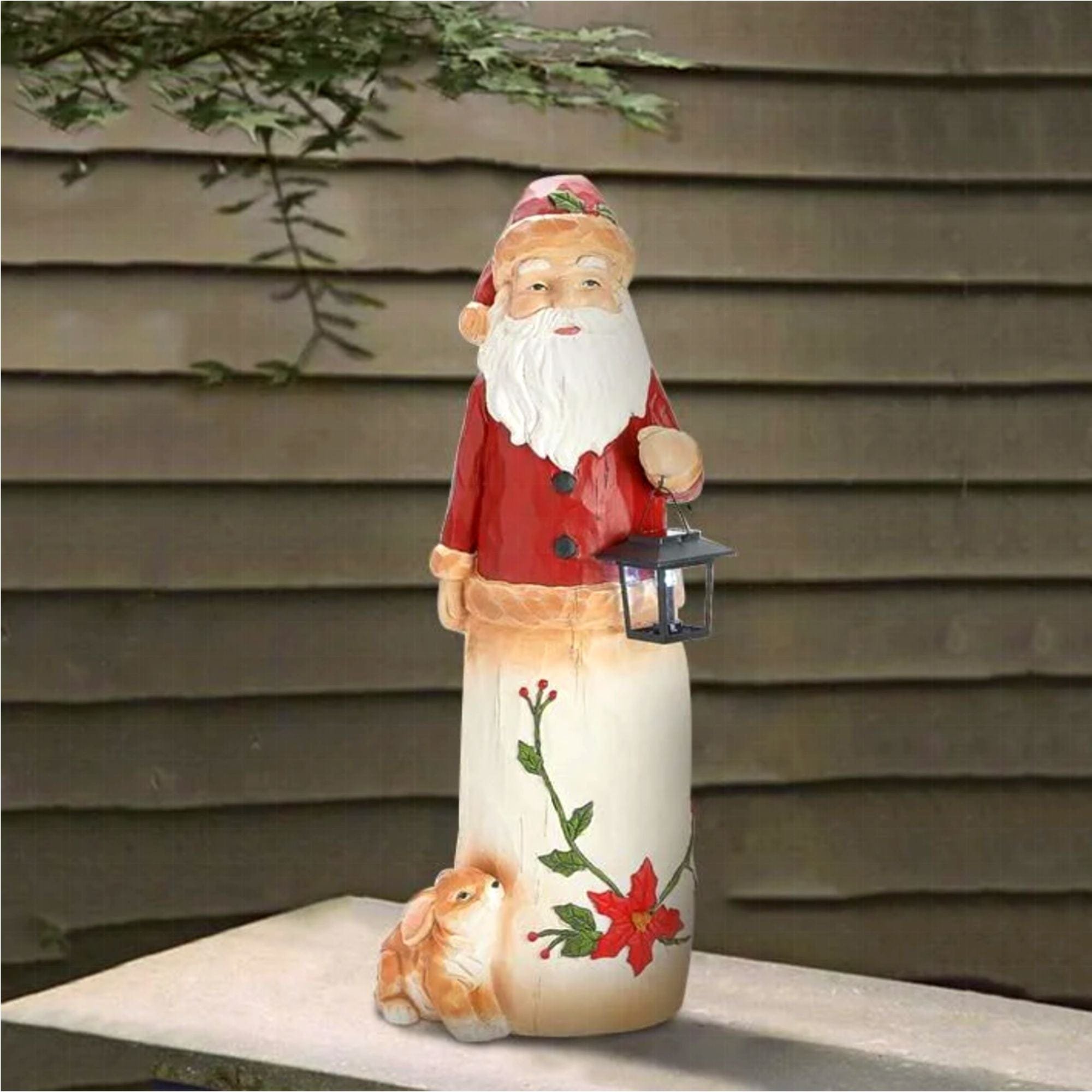 Oncandforal🔥Flash Sale - 49% OFF 🎄Christmas Decoration Woodland Snowman Holding Solar Lantern