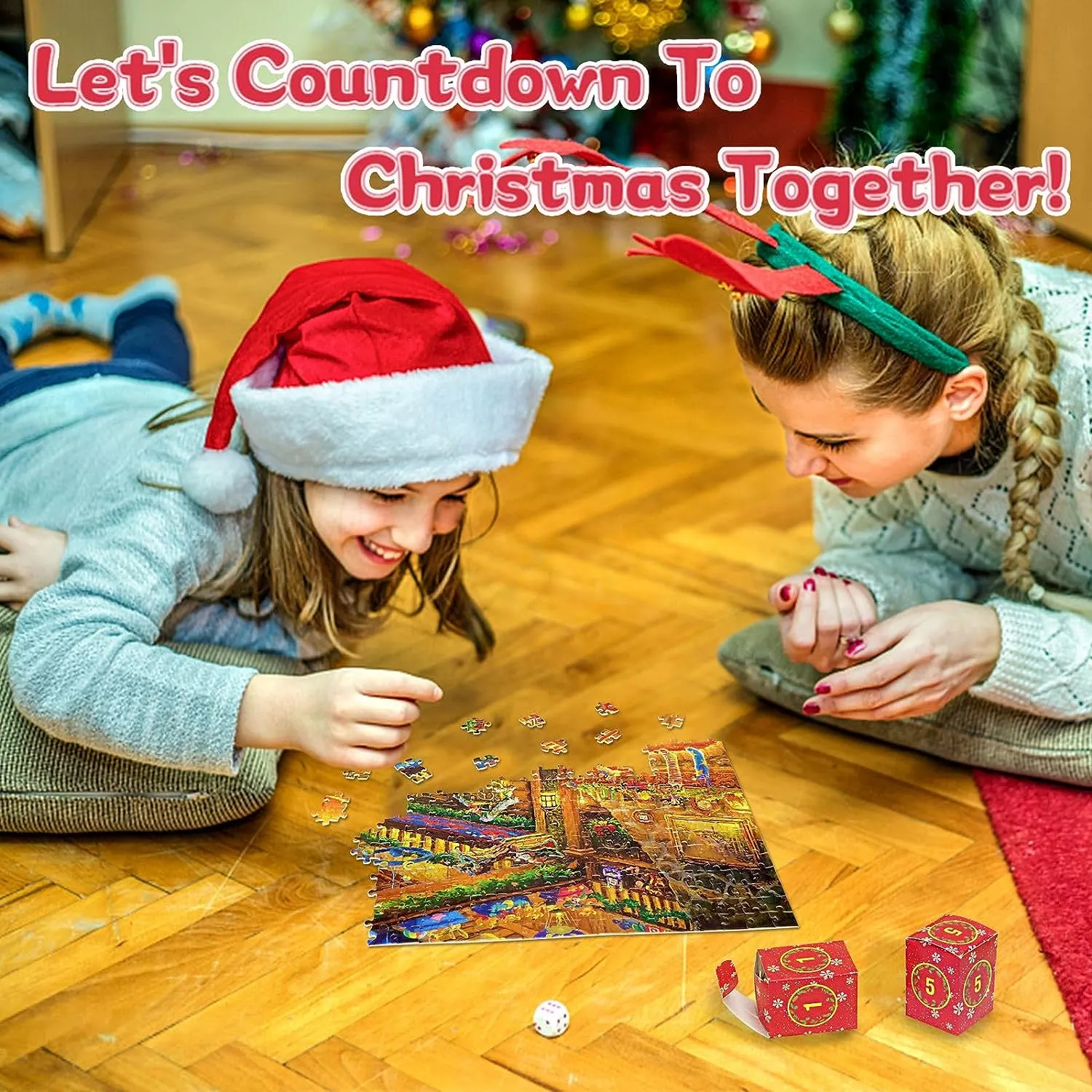 Awishday Advent Calendar Christmas Jigsaw Puzzles