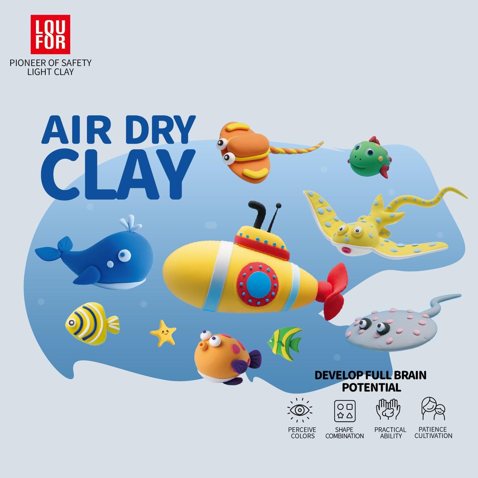 Air Dry Clay Pets Group Modeling Clay Kits for Kids
