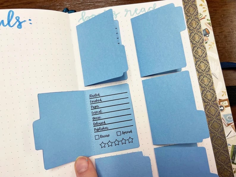 🔥LAST DAY 50% OFF - Mini Book Review File Folders