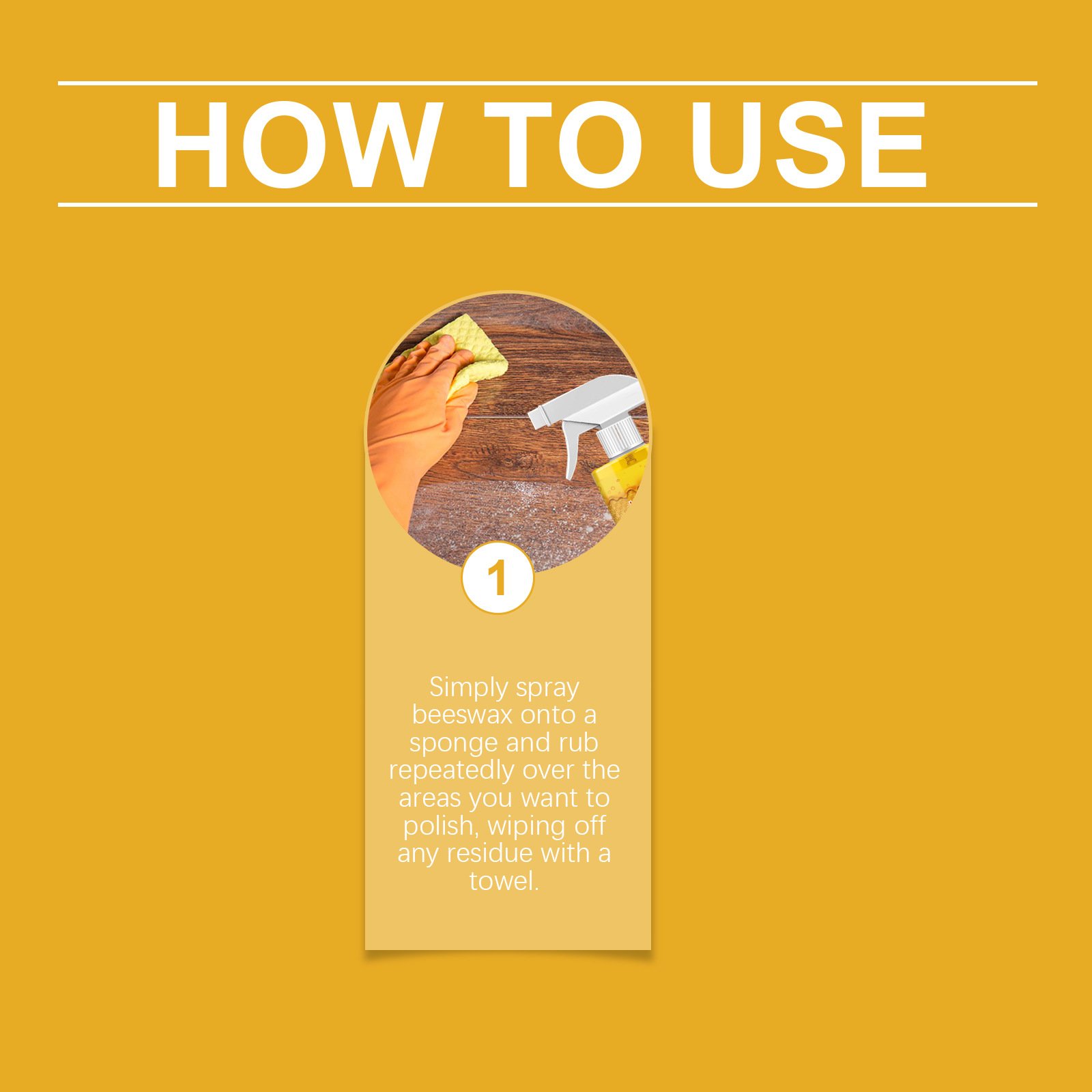 🔥Natural Beeswax Wood Polish Spray