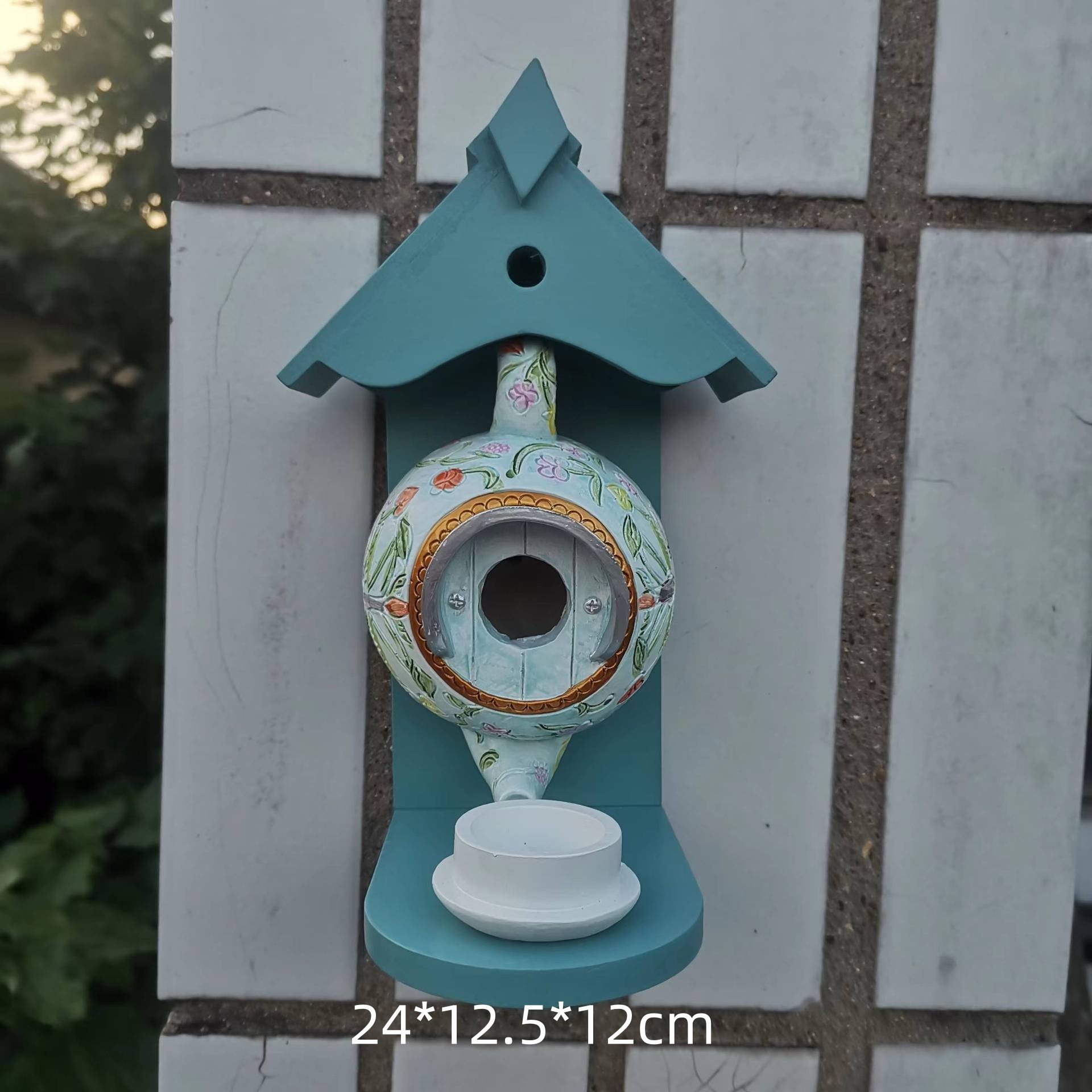 🎁TODAY 57% OFF🎁 William Morris Teal Teapot Bird House