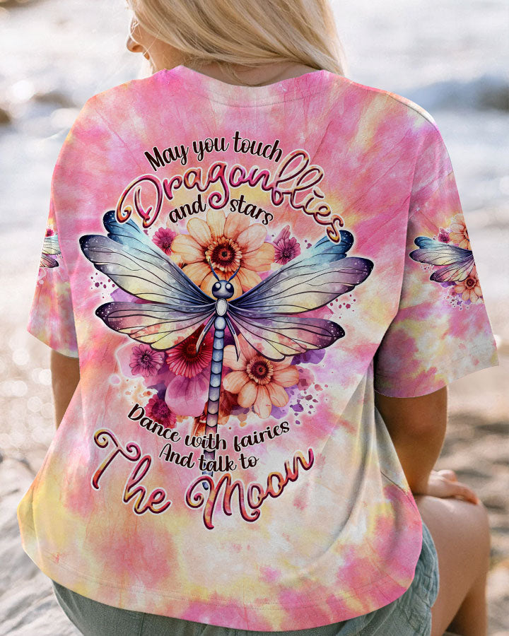 MAY YOU TOUCH DRAGONFLIES AND STARS TIE DYE ALL OVER PRINT - TLNT1506233