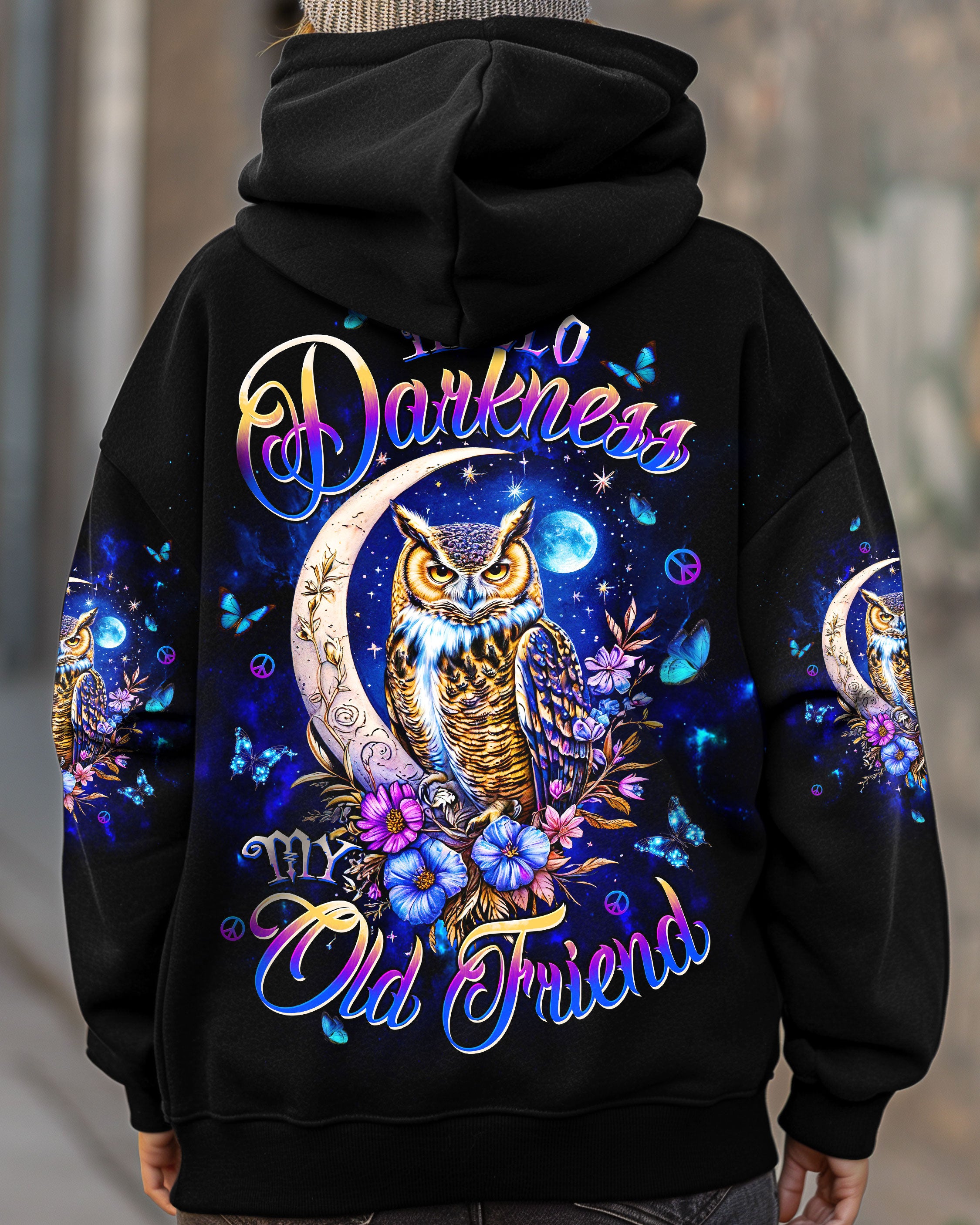 HELLO DARKNESS MY OLD FRIEND OWL ALL OVER PRINT - TLTW2209252