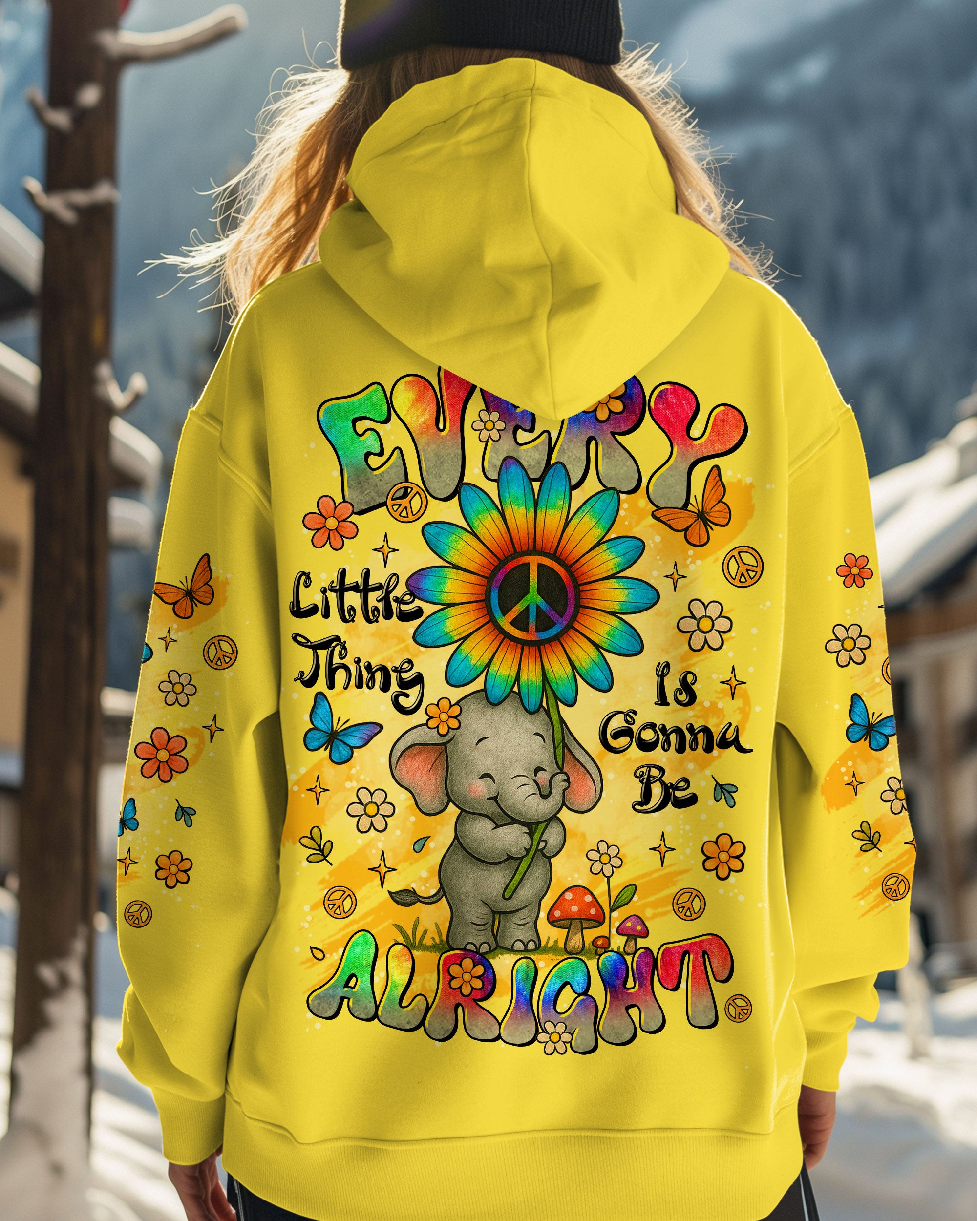 EVERY LITTLE THING IS GONNA BE ALRIGHT ELEPHANT ALL OVER PRINT - TLTR0708252