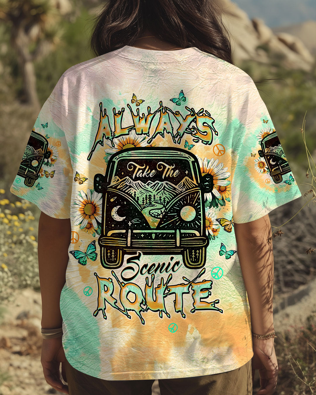 ALWAYS TAKE THE SCENIC ROUTE BUS ALL OVER PRINT - TLTW00503254