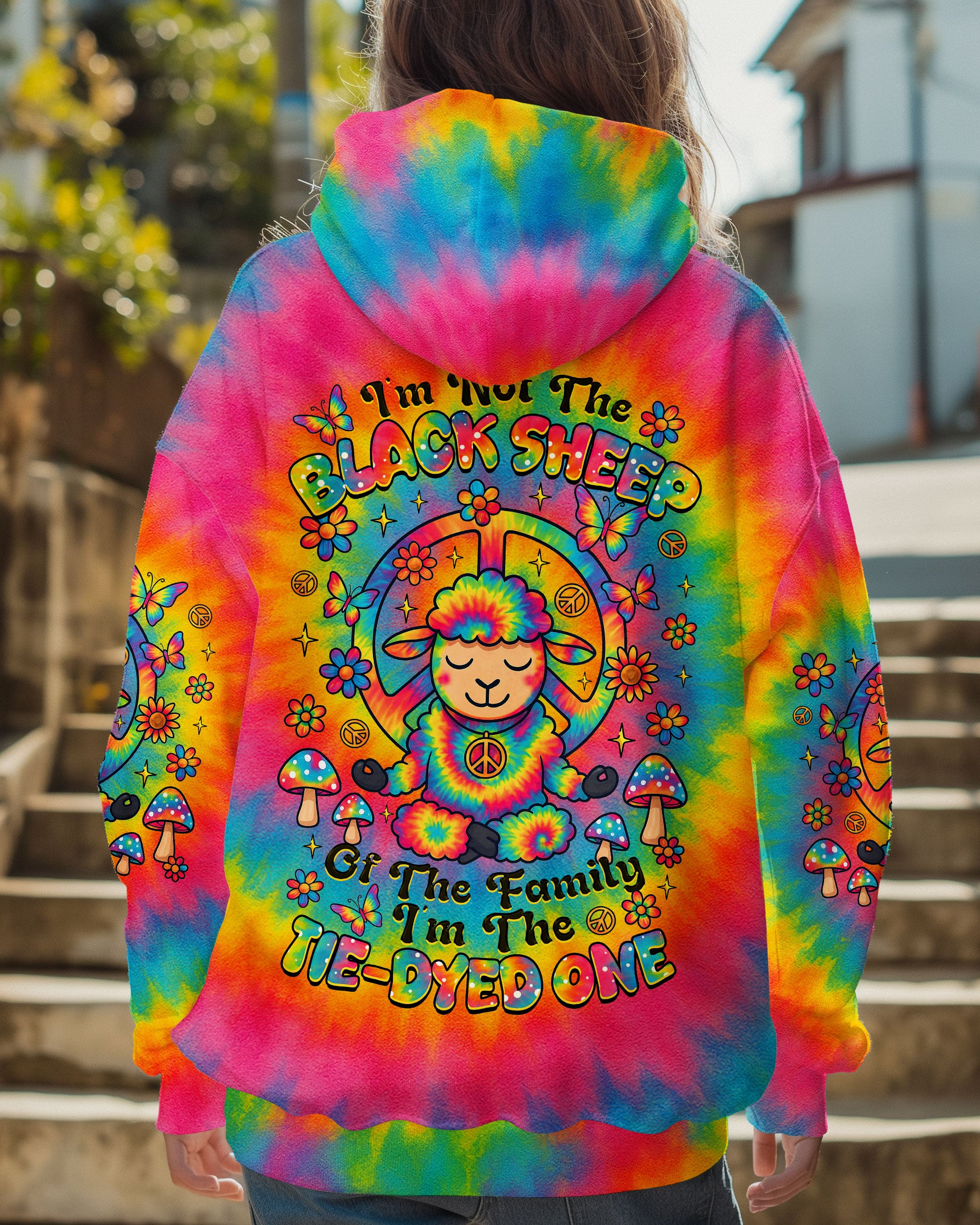 I'M NOT THE BLACK SHEEP TIE DYE ALL OVER PRINT  - TLTR0907253