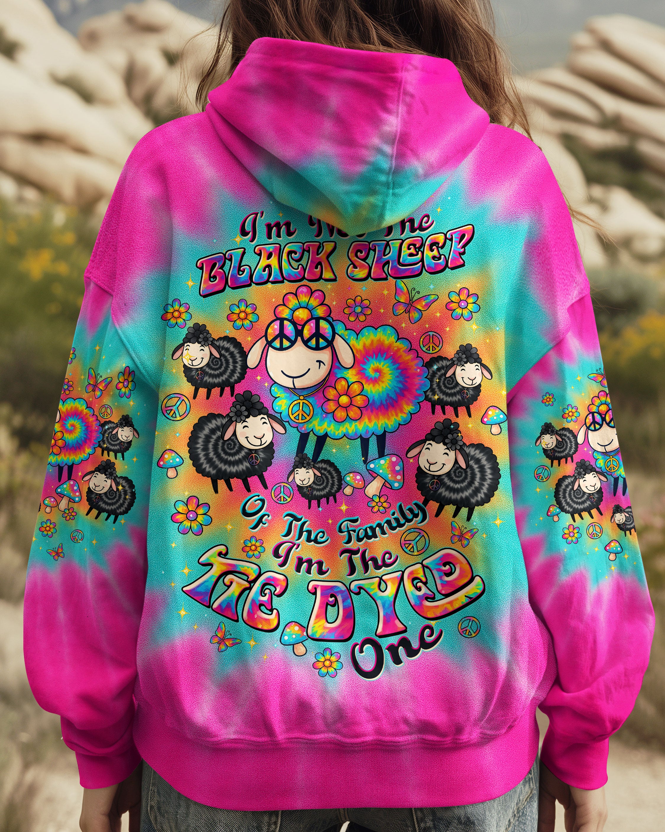 I'M NOT THE BLACK SHEEP TIE DYE ALL OVER PRINT  - TLTW1209254