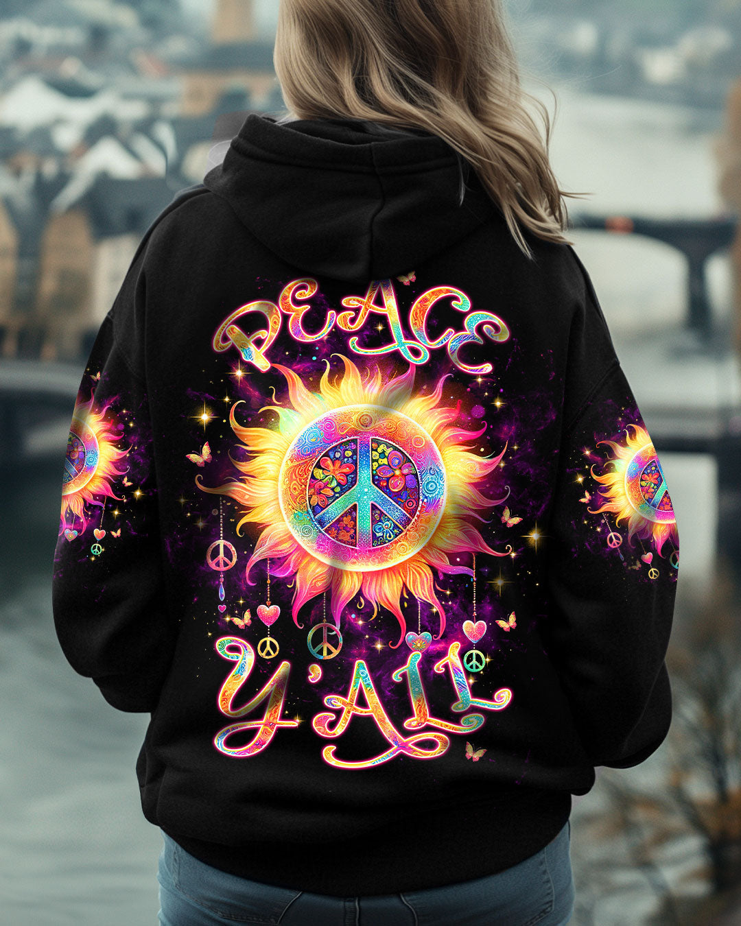 PEACE Y'ALL SUN ALL OVER PRINT - TLTW0310245