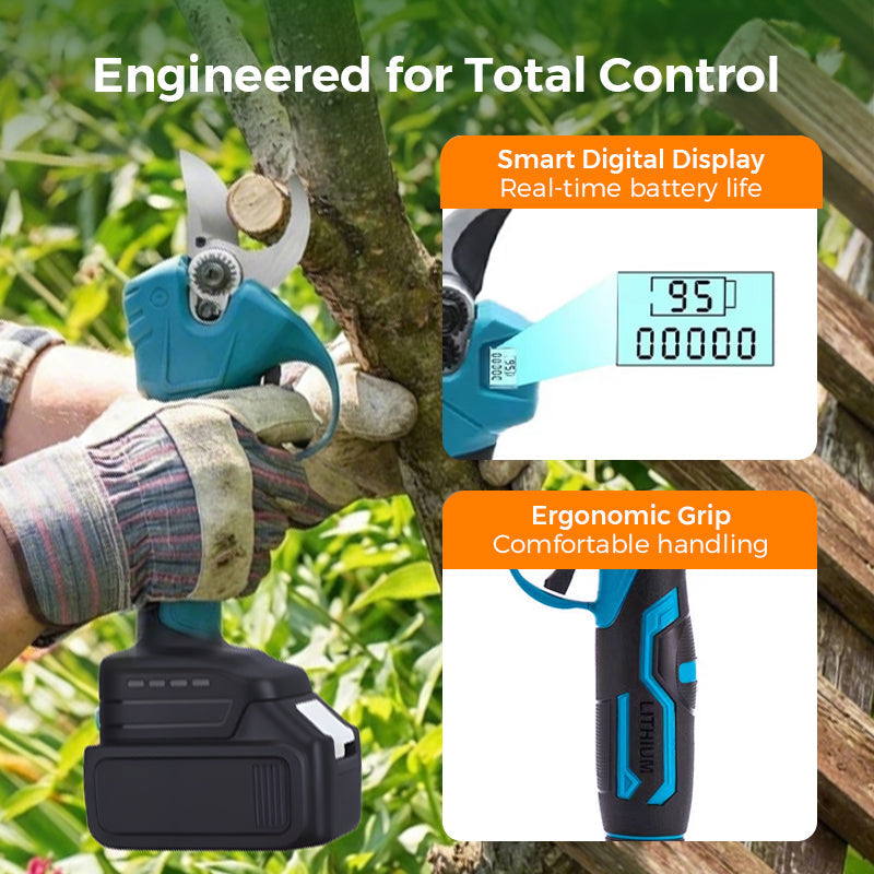 🔥 50% OFF! ✨ ELECTRIC PRUNING SHEARS - Cordless & 10mm Cutting Capacity, 2-Hour Fast Charge, Ergonomic Design for Garden and Orchard 🌿🔋
