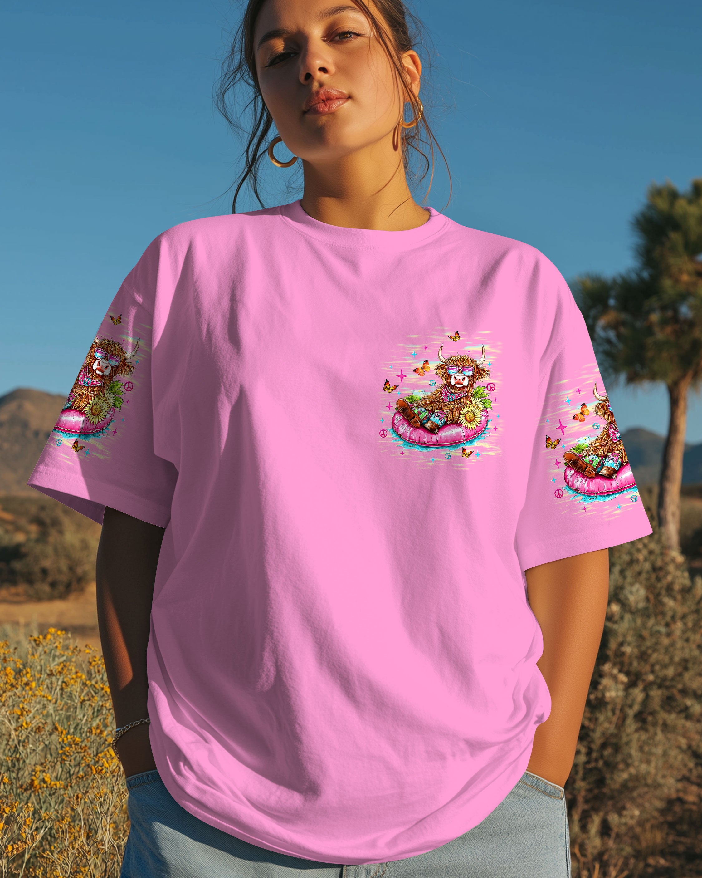 KINDA BOUJEE KINDA BROKE COW ALL OVER PRINT - TLTW2207252