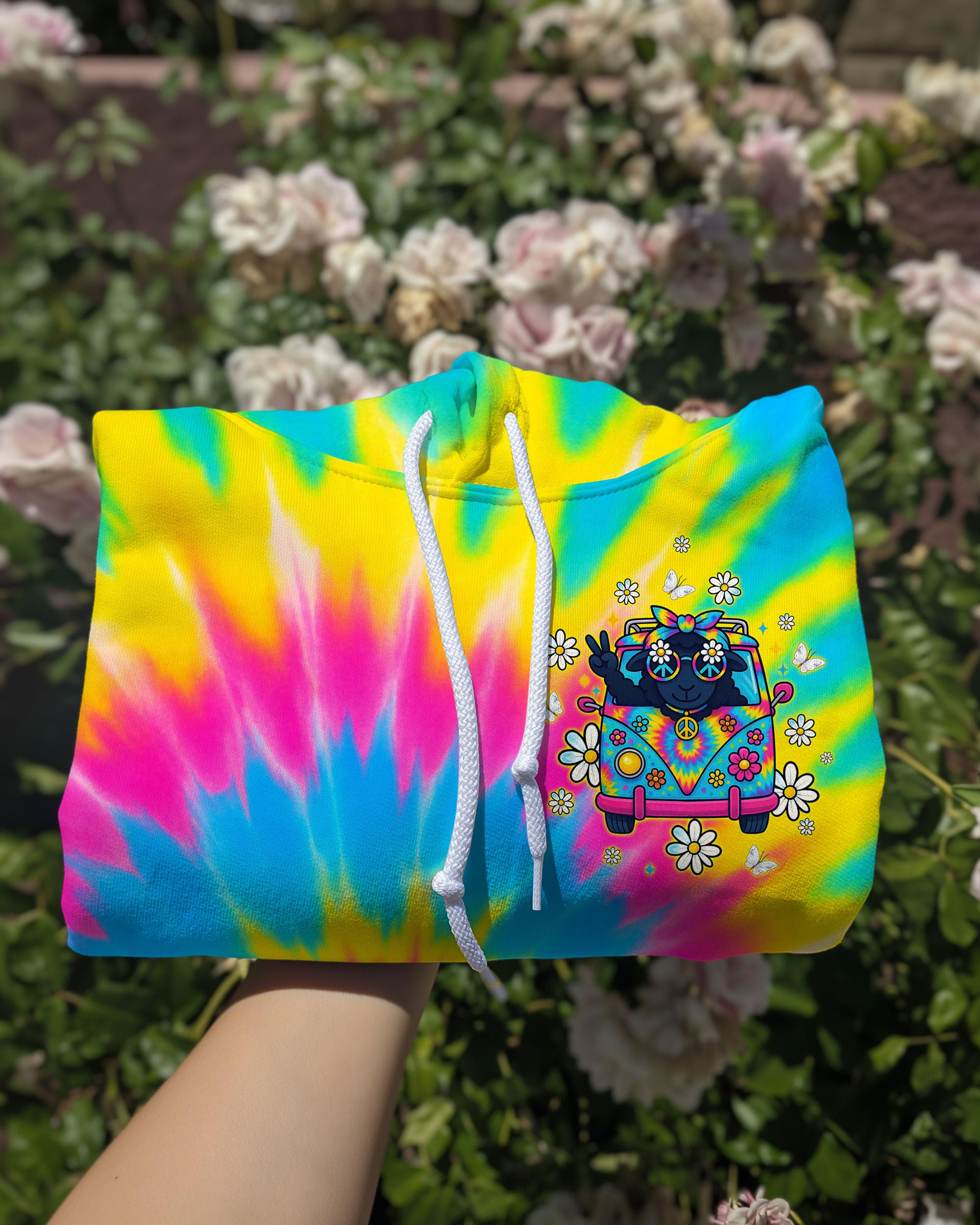 I'M NOT THE BLACK SHEEP TIE DYE BUS ALL OVER PRINT  - TLTW1509253