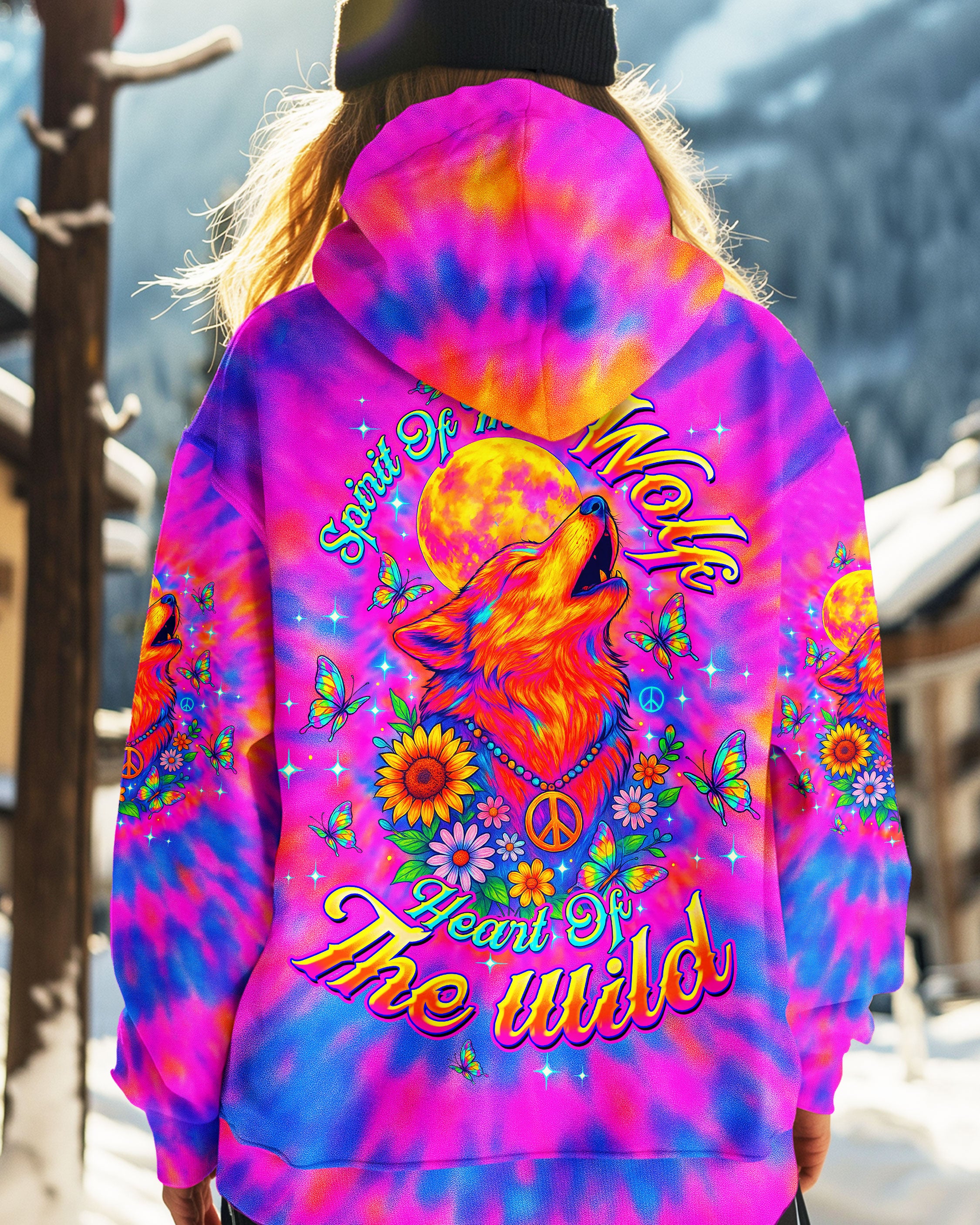 SPIRIT OF THE WOLF TIE DYE ALL OVER PRINT - TLTW0107254