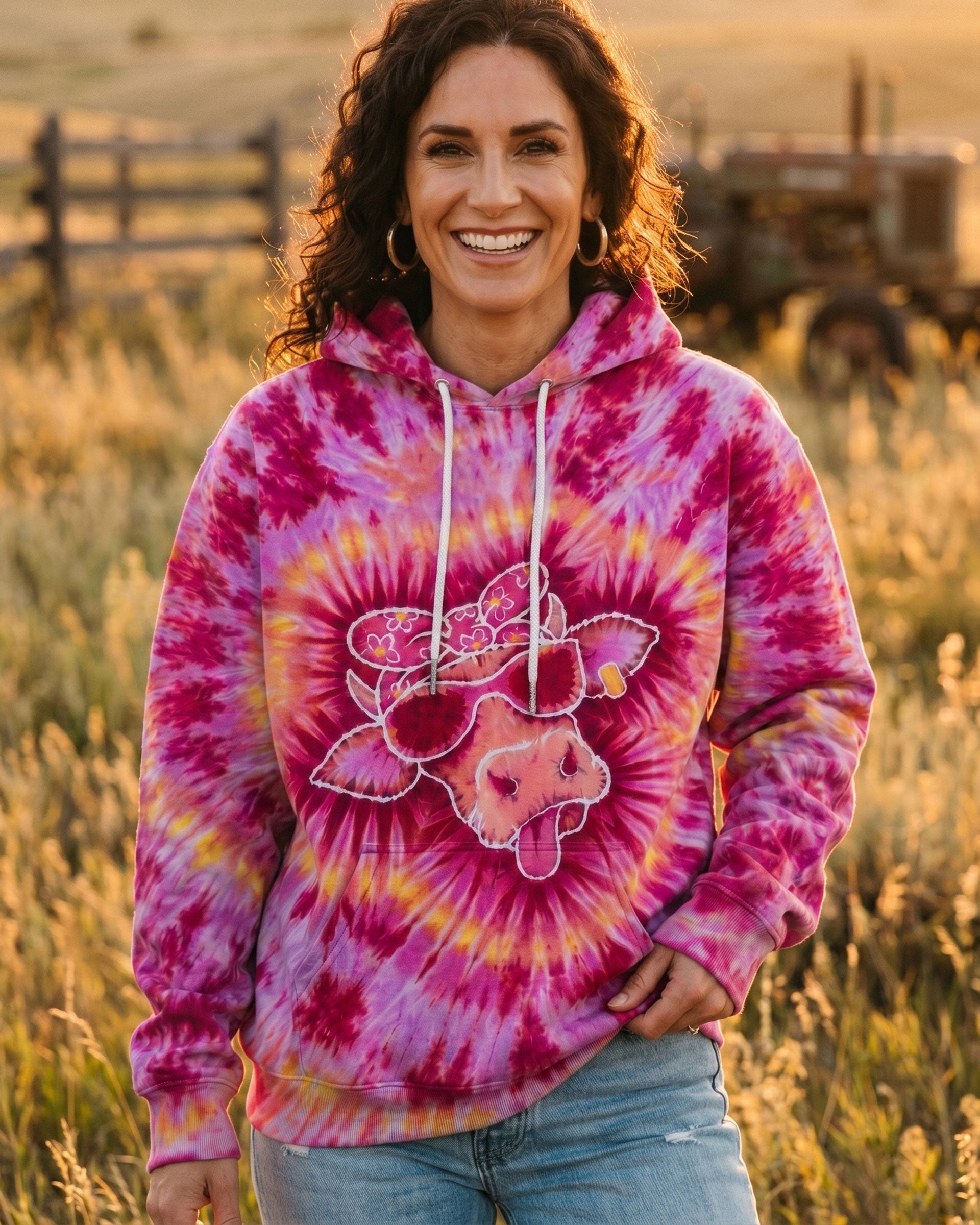 HEIFER COW SWIRL ALL OVER PRINT  - TLTW2506264