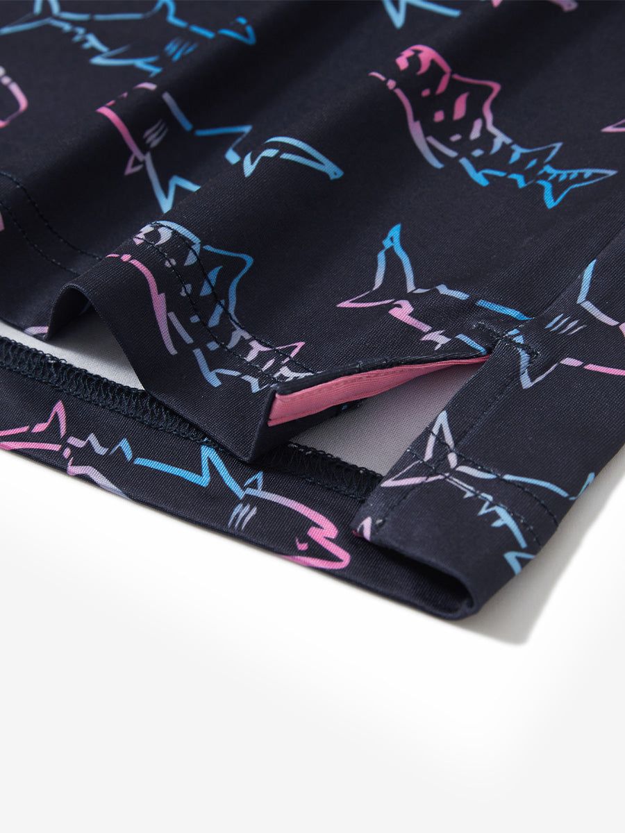 Swing in Style: 4-Way Stretch Performance Printed Golf Polo