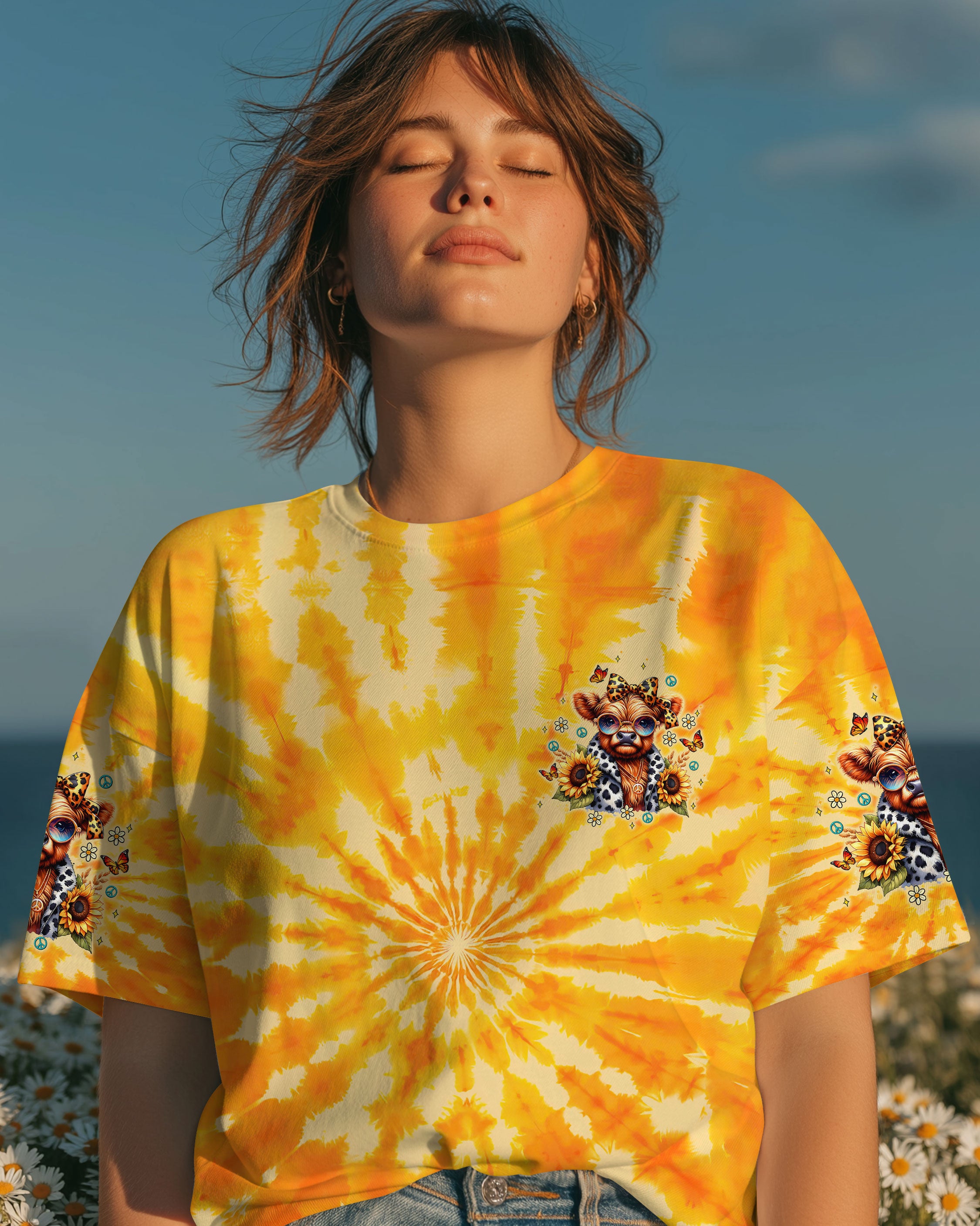 KINDA BOUJEE KINDA BROKE COW ALL OVER PRINT - TLTW1507253
