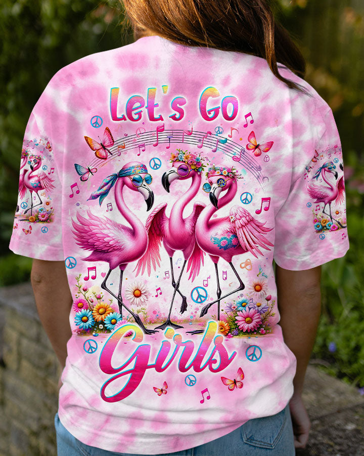 LET'S GO GIRLS FLAMINGO ALL OVER PRINT - TLTW2012233