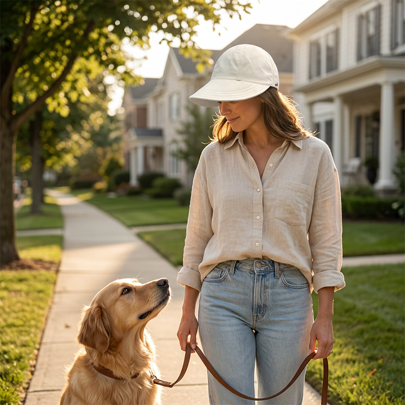 ✨Women’s UPF 50+ Elegant Foldable Sun Hat – Wide-Brim Cotton Bucket Hat with Neck Flap & Adjustable Strap 🌞🇬🇧 | Packable, Breathable & Beach-Ready